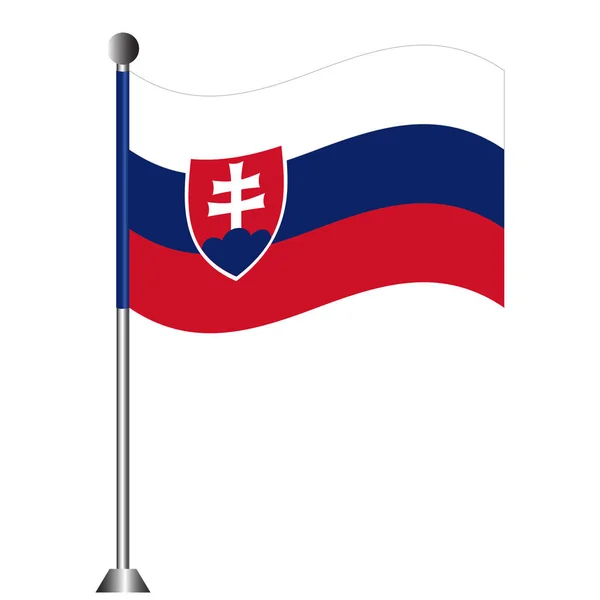 Прапор Словаччини — стоковий вектор