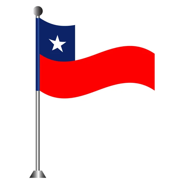 Bandera de Chile — Vector de stock