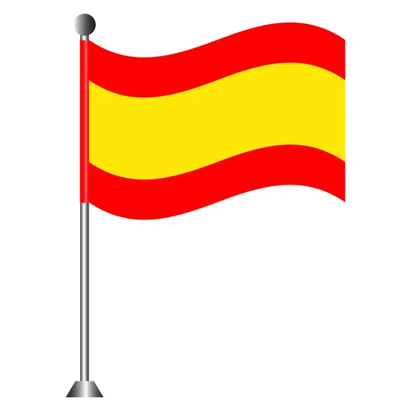 Flagge Spaniens — Stockvektor