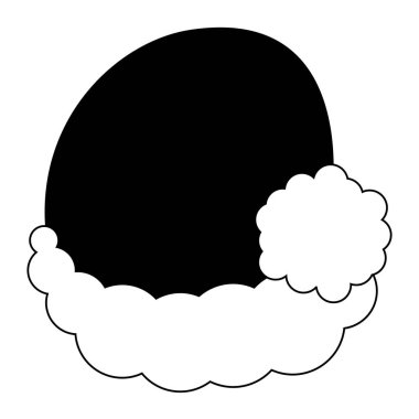 Christmas hat silhouette