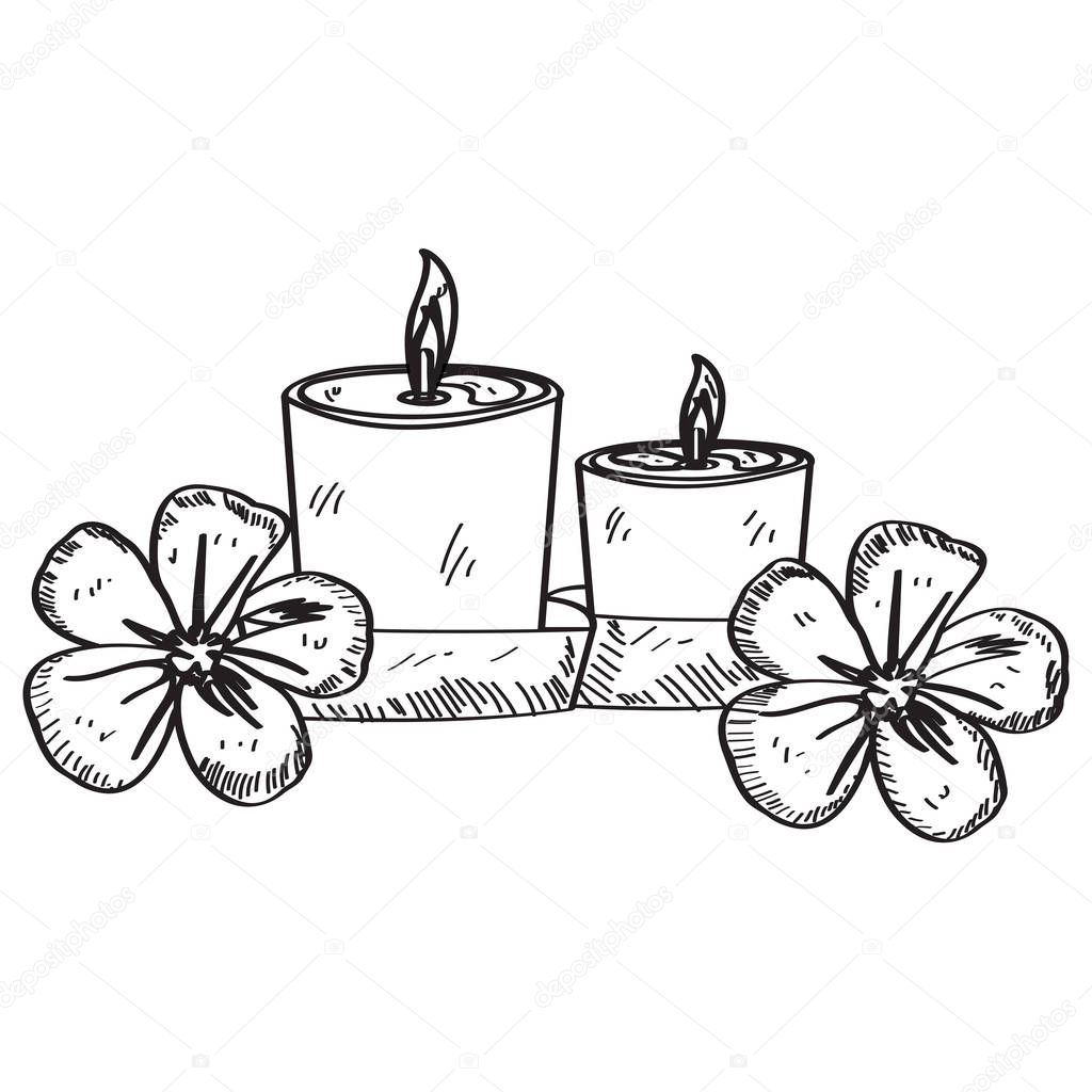 Spa icon isolated on white background, Vector illustration