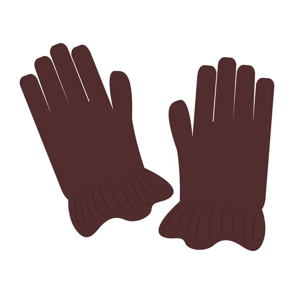 Paire de gants d'hiver — Image vectorielle