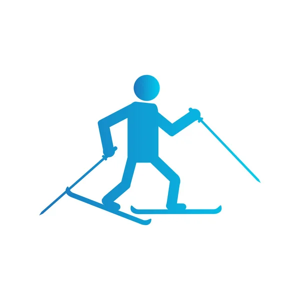 Abstracte wintersport — Stockvector