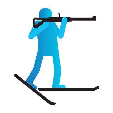 Soyut kış spor sembolü