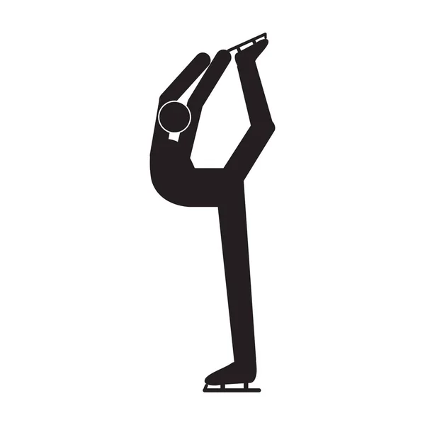 Символ танца на коньках — стоковый вектор