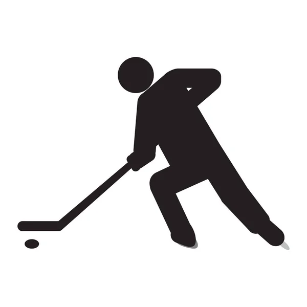 Símbolo abstracto de hockey — Vector de stock