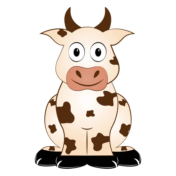 Icono de vaca aislada — Vector de stock