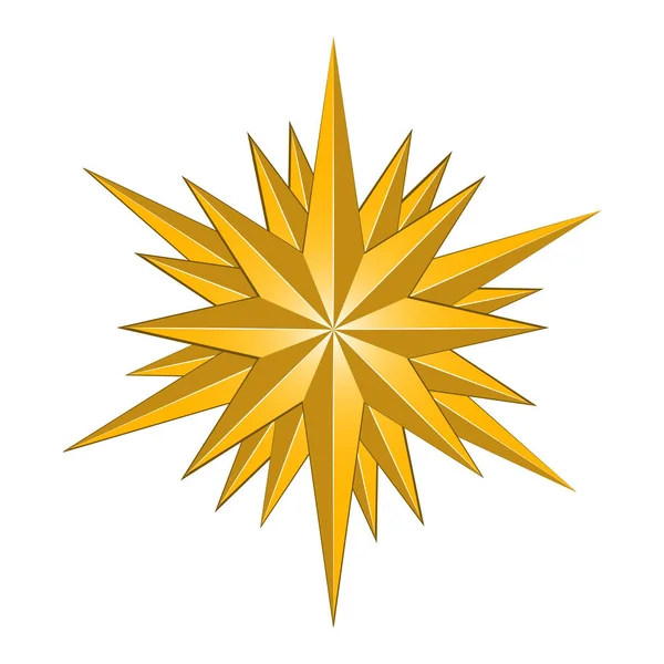 Forme d'étoile isolée — Image vectorielle