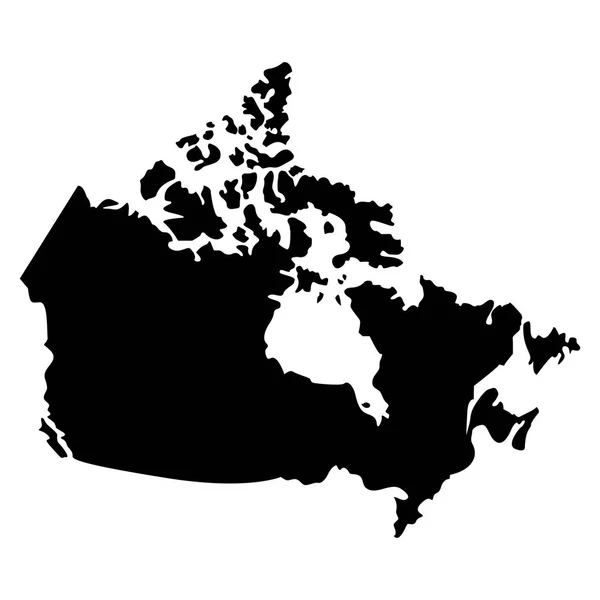 Mapa do Canadá —  Vetores de Stock