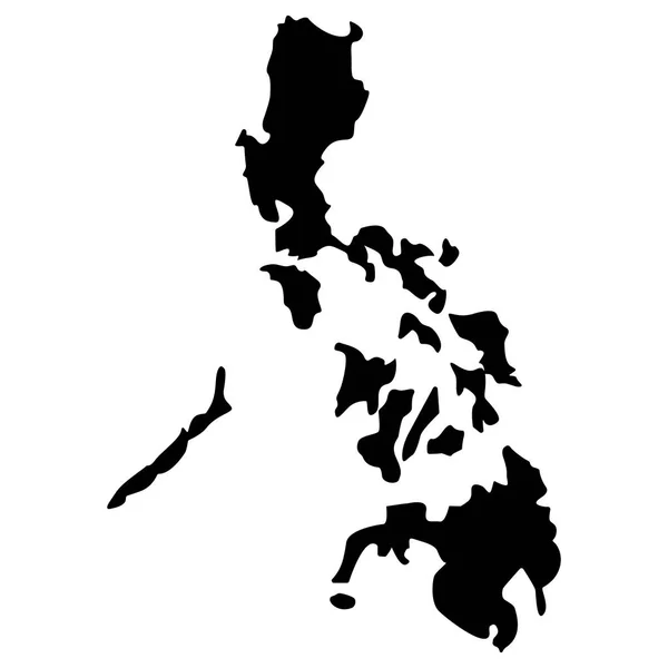 O mapa de filipinas — Vetor de Stock