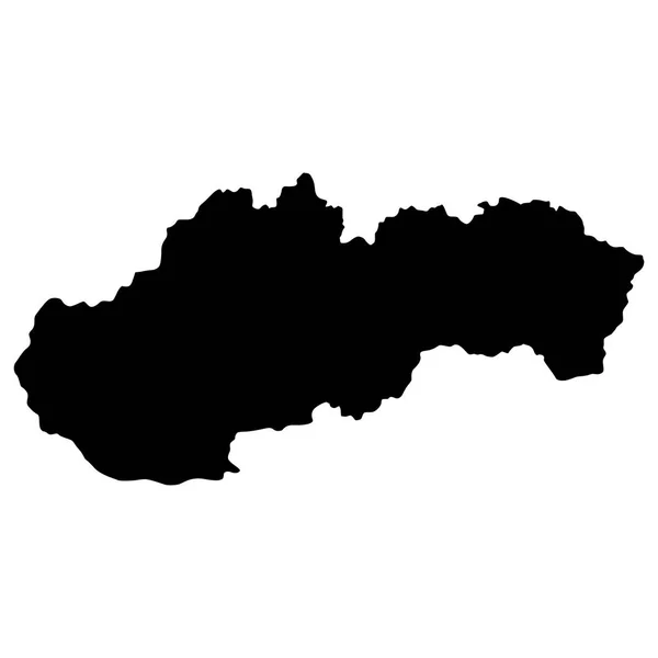 La mappa di Slovacchia — Vettoriale Stock