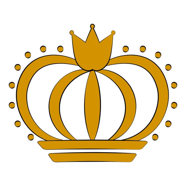 Couronne royale isolée — Image vectorielle