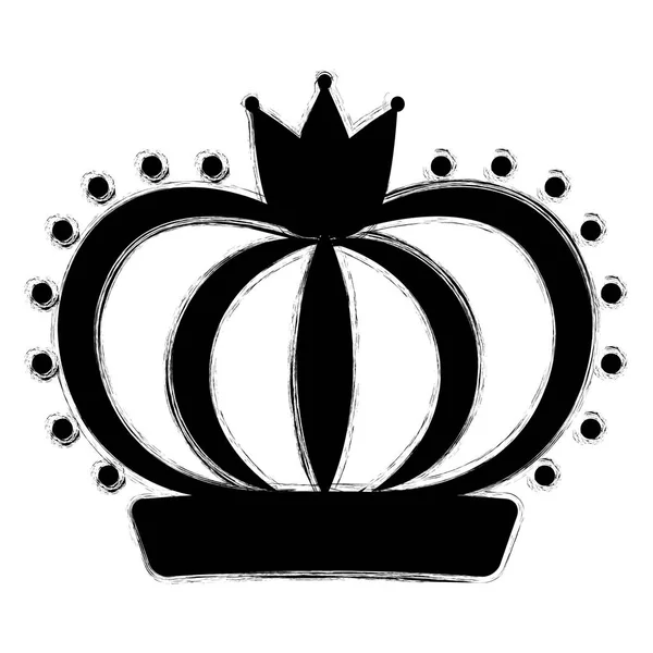 Izole royal crown — Stok Vektör