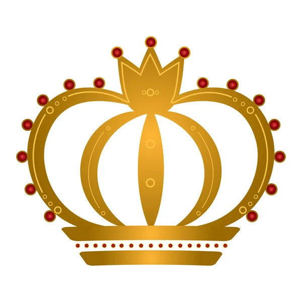 Izole royal crown — Stok Vektör