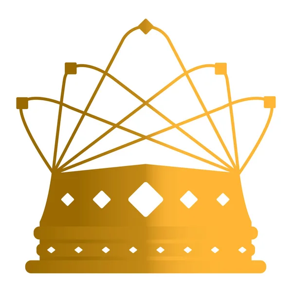 Couronne royale isolée — Image vectorielle