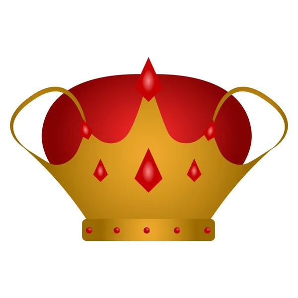 Isolated royal crown — Stock Vector