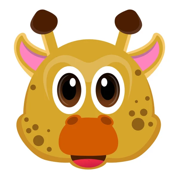 Avatar van een giraffe — Stockvector