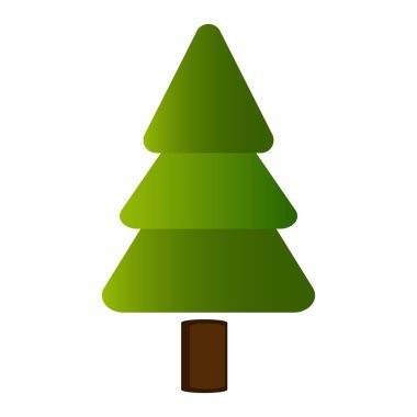 İzole edilmiş Noel ağacı