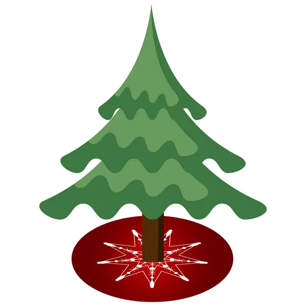 Árvore de Natal isolada — Vetor de Stock