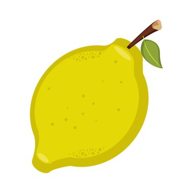 İzole limon illüstrasyon