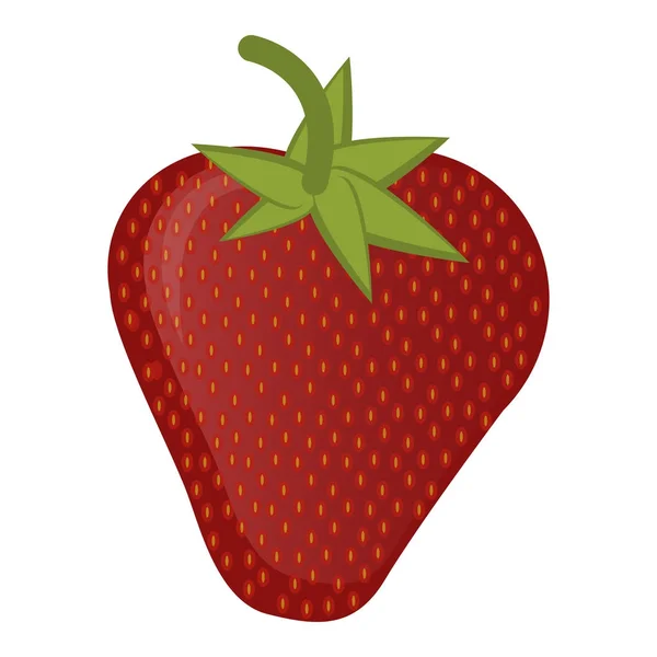 Ilustración aislada de fresas — Vector de stock