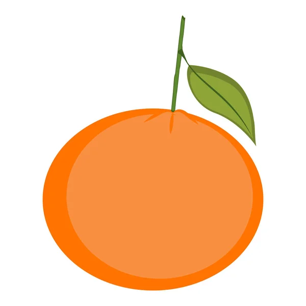 Isolated tangerine illustration — Stock Vector