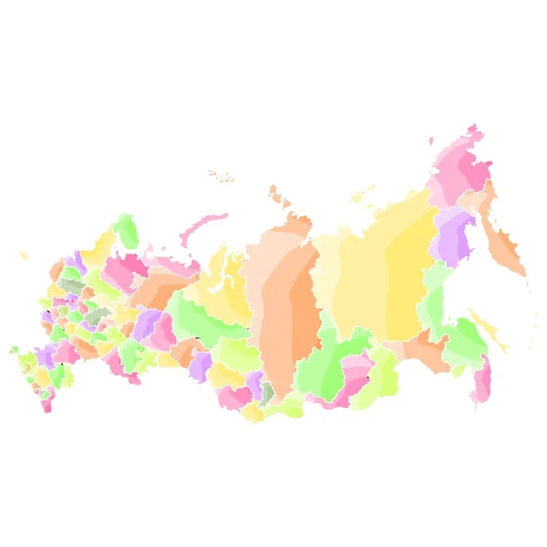 Політичну мапу Росії — стоковий вектор