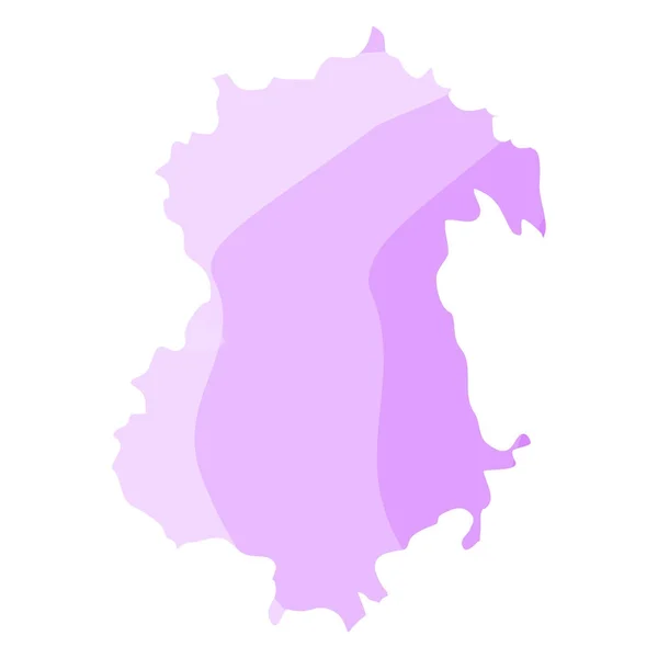 Magadan oblast politická mapa — Stockový vektor