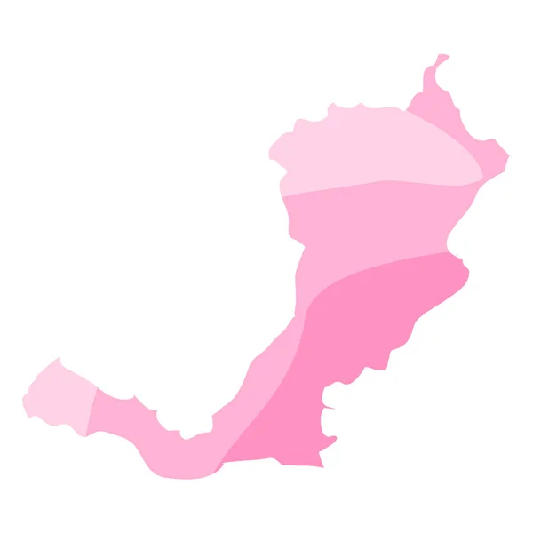 Politische Landkarte der buraytischen Republik — Stockvektor