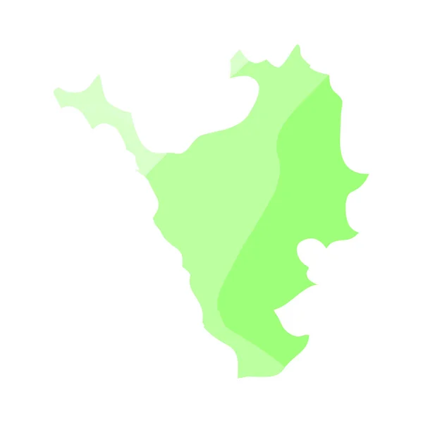 Mapa polityczna Republiki Kałmucji — Wektor stockowy