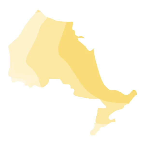 Politische Landkarte von Ontario — Stockvektor
