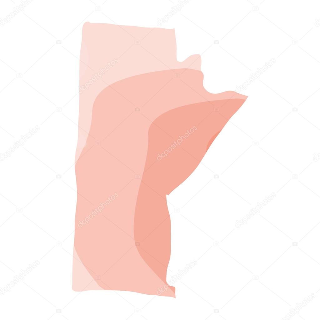 Political map of Manitoba