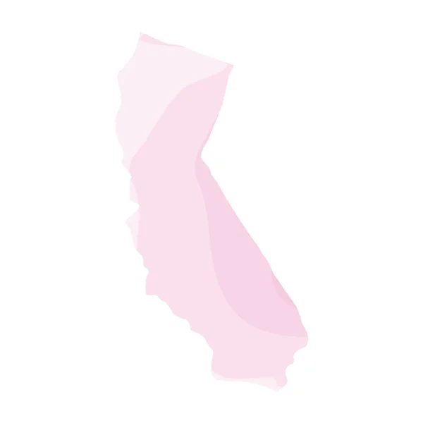 Mappa politica della California — Vettoriale Stock