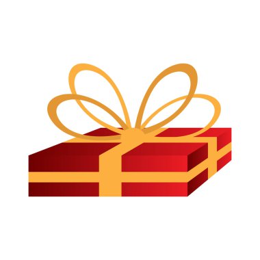 İzole sarılmış hediye