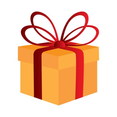 İzole sarılmış hediye