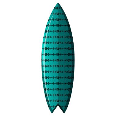 İzole Surfboard illüstrasyon