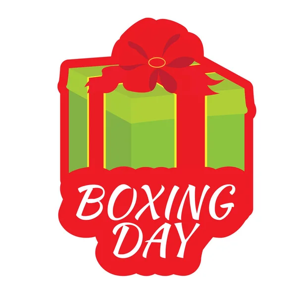 Boxing day graphic design — Stock Vector