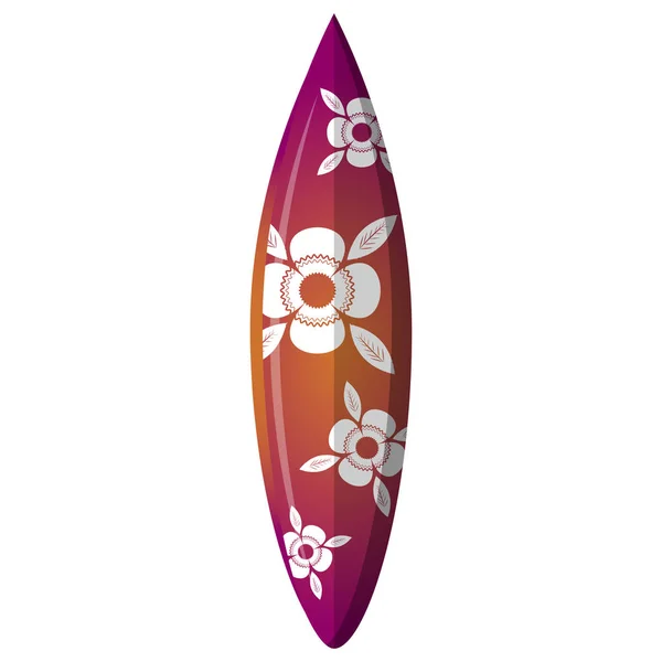 İzole Surfboard illüstrasyon — Stok Vektör
