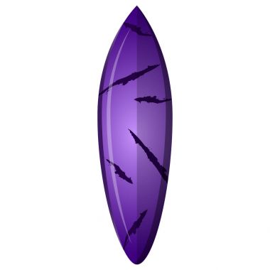 İzole Surfboard illüstrasyon