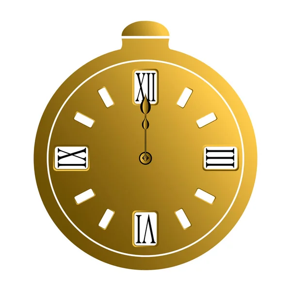 Izolované kapesní hodinky — Stockový vektor