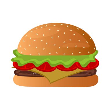 İzole edilmiş hamburger simgesi