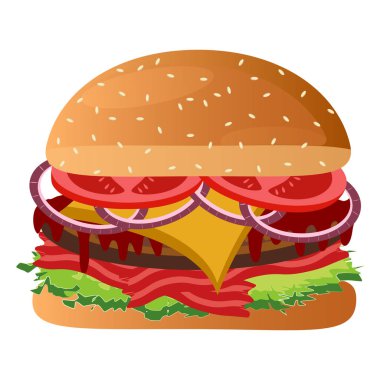İzole edilmiş hamburger simgesi