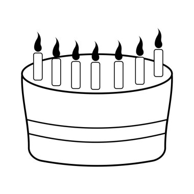 doğum günü pastası simgesi