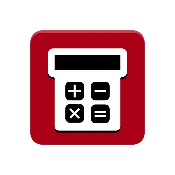 Calculator app button — Stock Vector