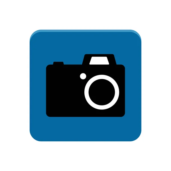 Botão aplicativo da câmera — Vetor de Stock
