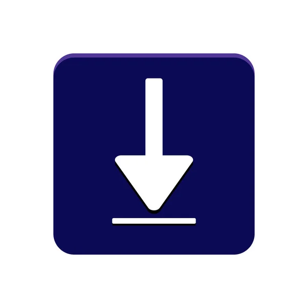 Descargar botón de aplicación — Vector de stock