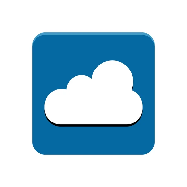 Bouton app Cloud — Image vectorielle