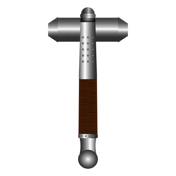 Geïsoleerde hamer wapen — Stockvector