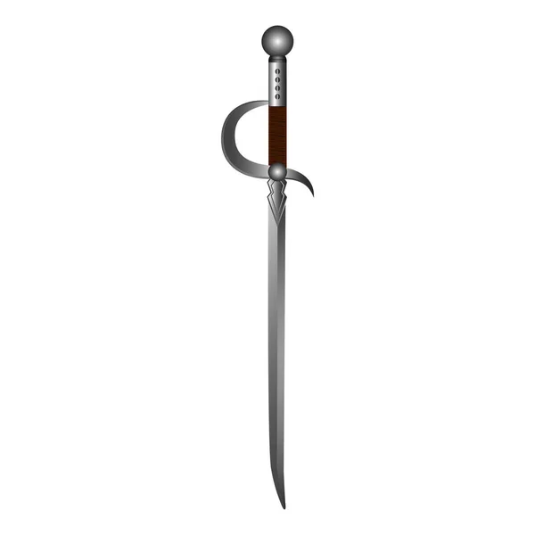 Ізольована меча зброї — стоковий вектор