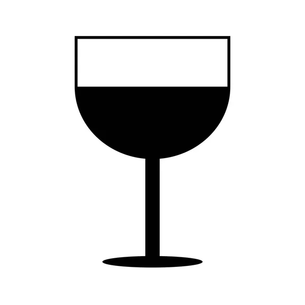 Verre à vin isolé — Image vectorielle